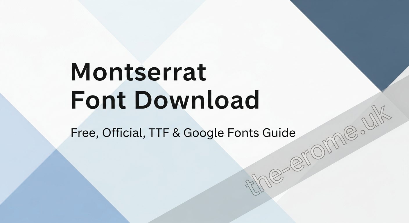 montserrat font download